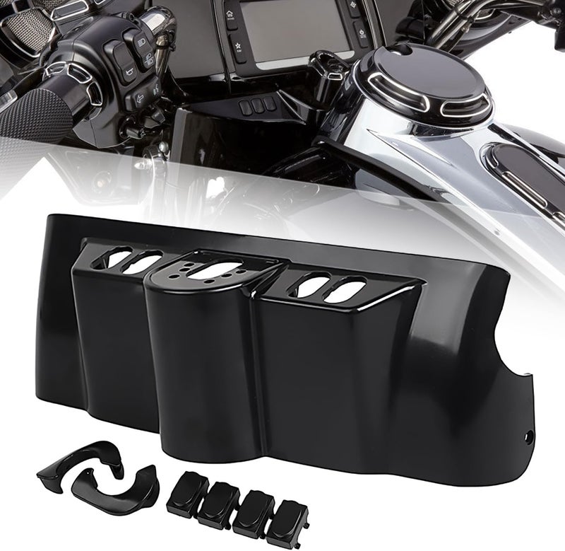 XMMT ABS Batwing Inner Fairing Cover with Switch Cap Kit Fits for Harley Touring Street Glide 2006-2013 Electra Glide Ultra Classic 1996-2013,Unpainted - Image 2